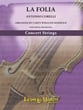 La Folia (for one to eight soloists and string orchestra) Orchestra sheet music cover